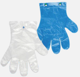 Перчатки одноразовые полиэтиленовые